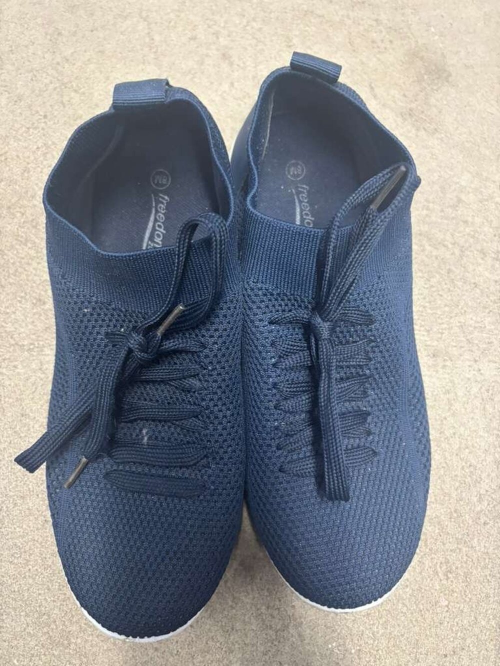 Freedom Fit Zone Women's Knit Slip-On Sneakers Blue Size 8M